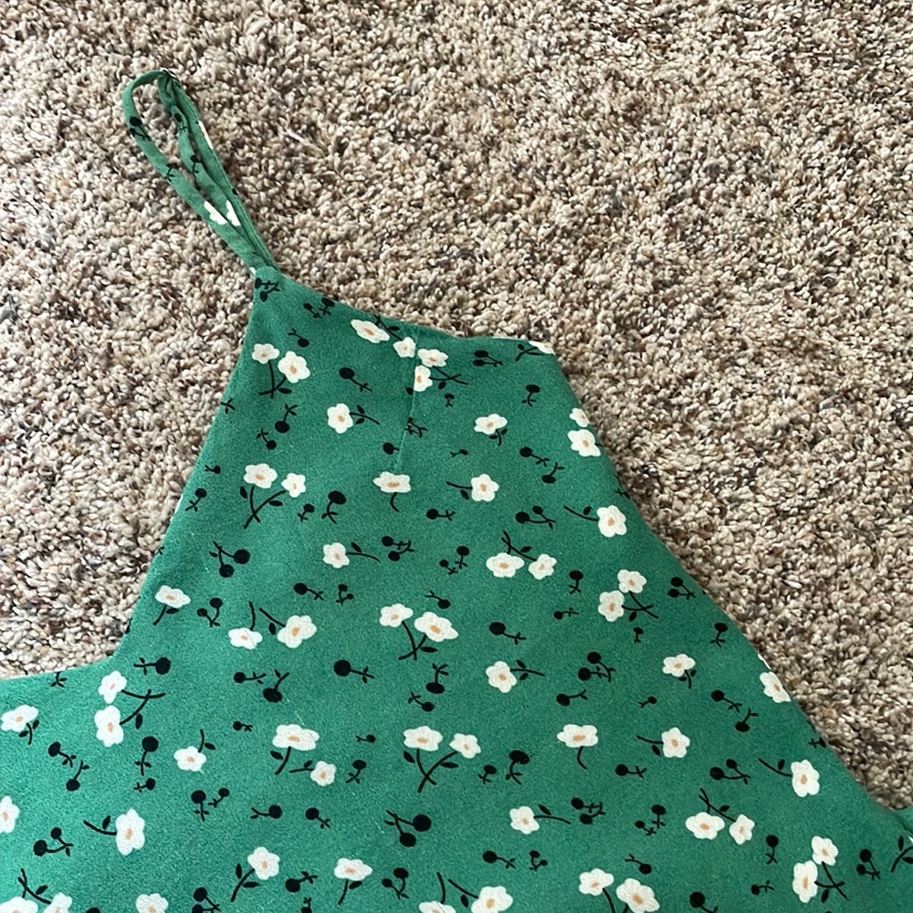 ❌Sold❌Reformation green floral midi slip dress size 6 - Picture 6 of 17
